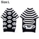 thumbnail image 2 of Suéter para mascotas de Halloween, ropa para perros y gatos con manga a rayas y Calavera, ropa para mascotas 735, 2 of 6