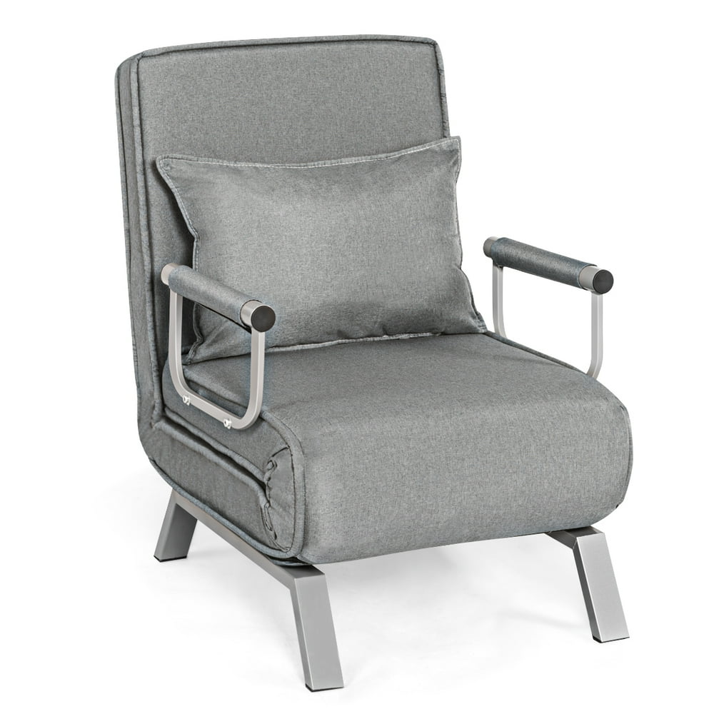 Topbuy Sofa Bed Folding Arm Chair Sleeper 5 Position Recliner Full