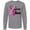 Athletic Heather, variant on Inktastic Breast Cancer Awareness I Support My Mom with Pink Ribbon Long Sleeve T-Shirt