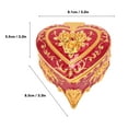 thumbnail image 2 of Small Jewelry Box Heart Shape Vintage Decorative Box Zinc Alloy Storage Container For Accessories And Gifts, 2 of 21