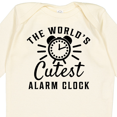 thumbnail image 4 of Inktastic The Worlds Cutest Alarm Clock Boys or Girls Long Sleeve Baby Bodysuit, 4 of 5