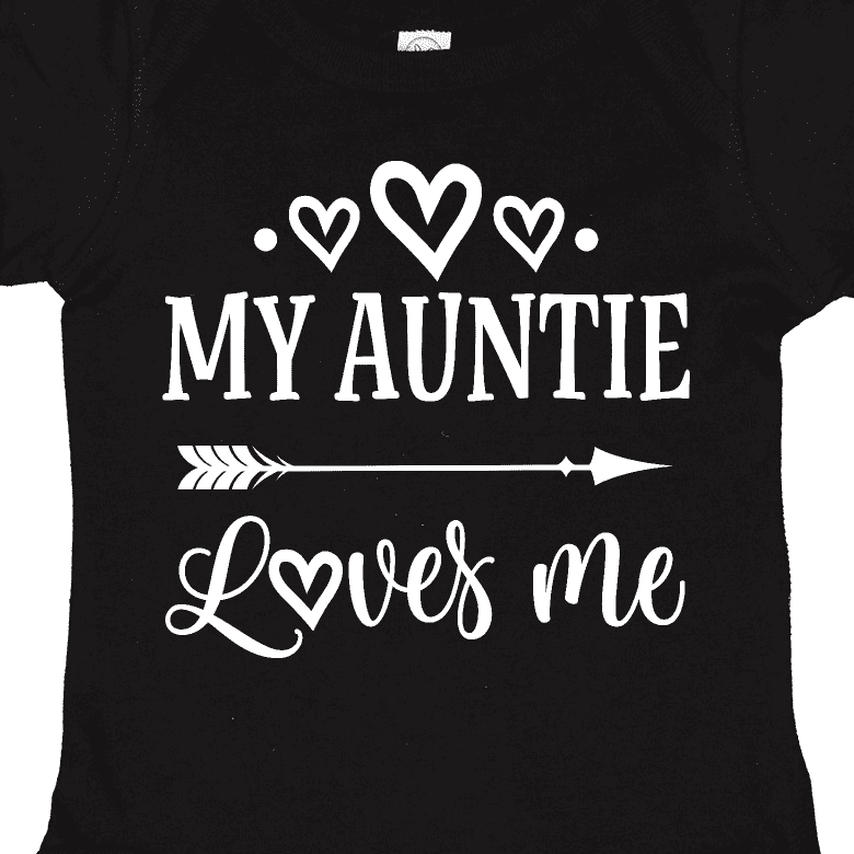 Inktastic Auntie Loves Me Baby Clothes Boys or Girls Baby Bodysuit