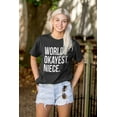 thumbnail image 4 of Worlds Okayest Niece Family Love Women's Plus Size Graphic Tee Brisco Brands 2X, 4 of 5