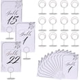 thumbnail image 1 of Table Number Place Card Holder - with Table Numbers Holders x Double Sided Gold Printed Design Photo Picture Holders for Centerpieces Wedding Party Birthday (Gold), 1 of 7