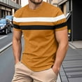 thumbnail image 2 of Xdzjlr Men's Tshirts Everyday Wear Fitting Color Block Comfortable Men's Shirt,Xl, 2 of 8