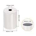 thumbnail image 2 of Uxcell Flat Decorative Lamp Base Holder Cover Sleeve E26/E27 Lamp Socket Cup White 6 Pack, 2 of 6