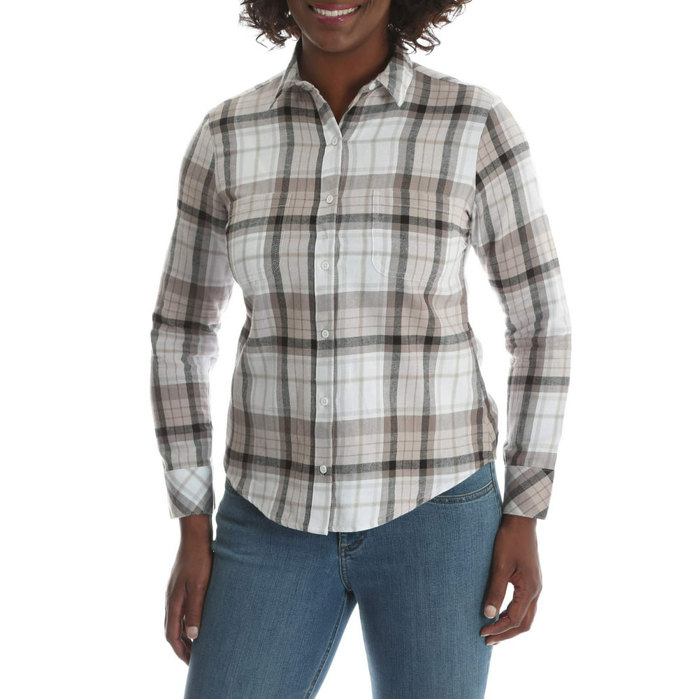 Lee Riders - Women's Soft Flannel Plaid Shirt - Walmart.com - Walmart.com