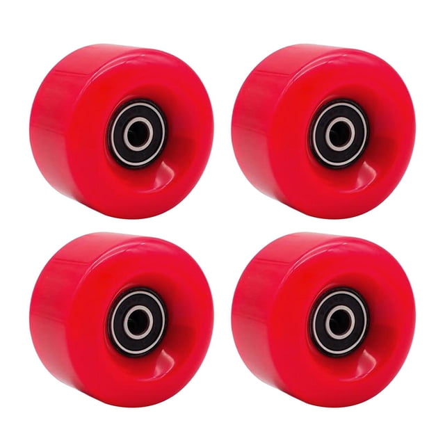 fastboy High-performance PU Wear-Resistant Inline Skate Wheel 58mm 82A Replacement Red 58x58x32mm 1Set