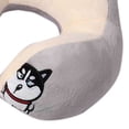 thumbnail image 4 of Almohada de cuello en forma de U, almohada portátil bonita para la cabeza, para oficina, siesta, viaje, coche, dormir, perro bordado doble, 4 of 5