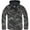 Dark Camo, variant on Adult Male Fleece-Lined Quarter Zip Windbreaker Pullover, Navy, Size: S