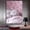 Pink, variant on Mudket Framed Pink Leopard Canvas Wall Art, Cute Sleeping White Cheetah Print Wall Decor, Trendy Nursery Art Ready to Hang for Girls Bedroom - 12"L x 8"W