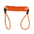 thumbnail image 2 of koolsoo 4xSafety Lanyard Spring Coil Wire Rope Disc Brake Lock Reminder Cable Orange, 2 of 9