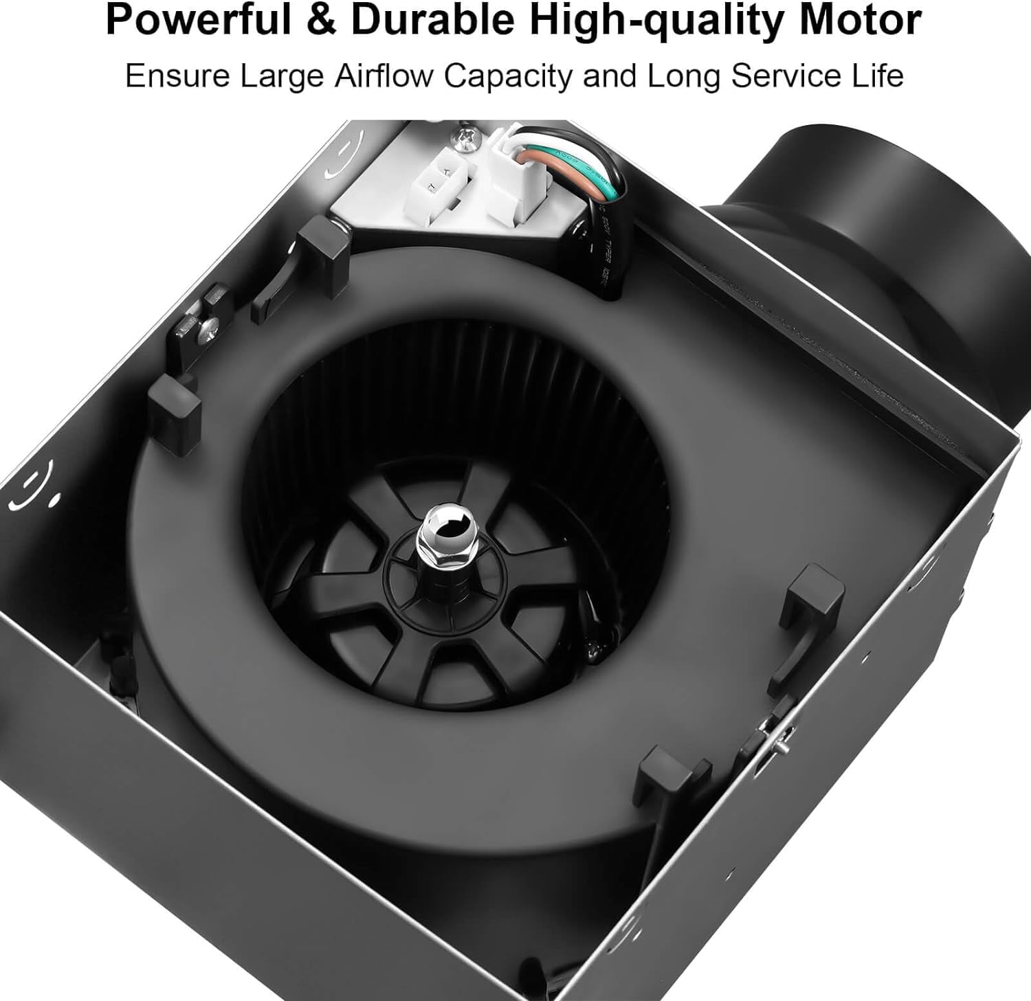 Bathroom Exhaust Fan with Light 110 CFM Quiet with Color Change, 3000K/4000K/5500K 1000LM Household Ventilation Fan Light Combo, Energy Saving Ceiling Mount Bathroom Extractor, Memory Function