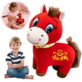 thumbnail image 4 of 2026 Year of The Horse Plush Toy, Auspicious Chinese Lunar New Year Zodiac Mascot Ornament, Lunar New Year Gift Blessing Souvenir (Smiling Horse), 4 of 10