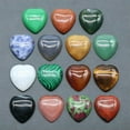 thumbnail image 6 of 22mm*25mm Natural Mixed Gemstones Heart Cabochon CAB Flatback Reiki Chakra Beads, 6 of 9