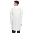 thumbnail image 6 of In-Sattva Men's Indian Mandarin Collar Handcrafted Fine Embroidered Kurta Tunic; Diamond White; XL, 6 of 6