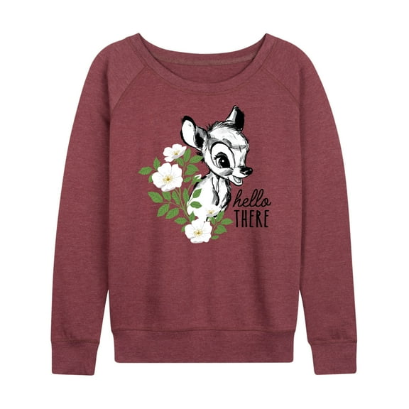 Bambi - Bambi Hello There - Women's Lightweight French Terry Long Sleeve Shirt