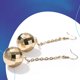 thumbnail image 2 of Pendientes Disco de Oro Plateado para Mujer Pendientes Vintage Accesorios de Disfraces de Mujer, 2 of 4