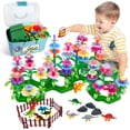 thumbnail image 1 of Bloques de construcción Leetous Dinosaur Flower Garden 167 unidades, 1 of 6
