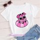 thumbnail image 3 of Camiseta Kawaii Fat nuggets para mujer, camisetas góticas de Ángel antipolvo, Camisetas estampadas con cerdo lindo, camiseta Y2K, camisetas divertidas, ropa, 3 of 5