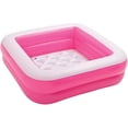 thumbnail image 1 of Jinsinto Pink Portable Rectangular Pool Children's Inflatable Bed 85*85*23cm, 1 of 4