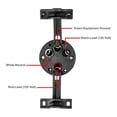 thumbnail image 3 of Generator Connector 50 Amp NEMA SS2-50R, 4-Pin Straight Blade Connector, 3 Pole 4 Wire Grounding 125V/250V, 3 of 5
