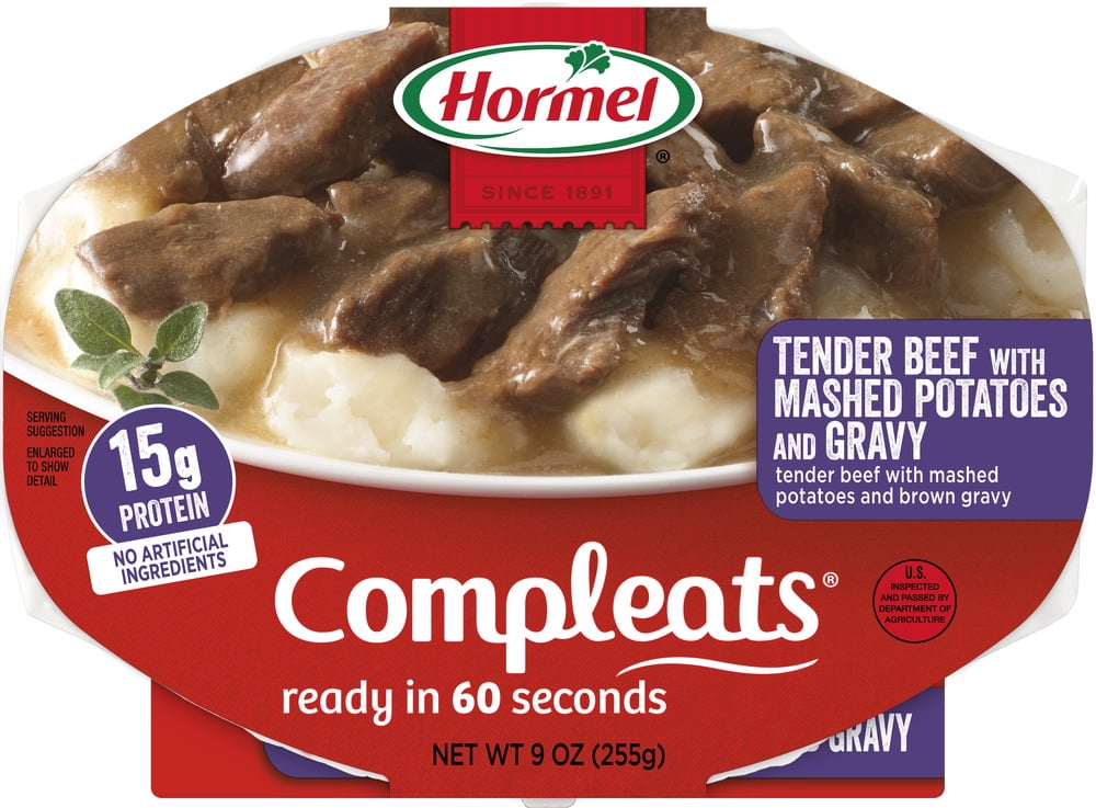 Hormel Compleats Tender Beef with Mashed Potatoes and Gravy Walmart