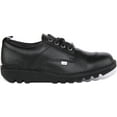 thumbnail image 2 of Kickers Kick Lo Tumble Unisex Premium Leather Lace Up Shoes In Black Size 10M, 2 of 6