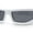 White - Black, variant on Trendy Devil Horn Thick Rectangle Plastic Flat Top Sunglasses Blue - Blue Mirror