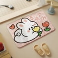 thumbnail image 4 of Eoozwa Cute Bath Rug, Bathroom Mat Non-Slip Soft Shower Rug Funny Plush Microfiber Water Absorbent Shaggy Floor Mats for Room, Bedroom, Kitchen, 4 of 6