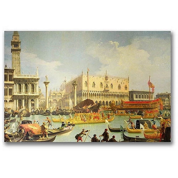 Trademark Fine Art "The Betrothal of the Venetian Doge" Canvas Wall Art by Canatello