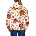 thumbnail image 5 of Zip Up Hoodies for Men - Thanksgiving Turkey Leaves Long Sleeve Comfrt Men'S Fashion Hoodies & Sweatshirts, Jackets for Men Hoodies Pullover Clothing Clothes with Pouch, 5 of 5