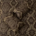 thumbnail image 6 of Dintszyayue 7Pcs Brown Gold Damask Texture Comforter Set Queen Size, Bed in a Bag Microfiber Adult(90"x90"), 6 of 7