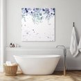thumbnail image 3 of Purple Botanical Wall Art Painting on Canvas, Spring Weeping Eucalyptus Leaves Canvas Art Home Prints Wall Art Framed Modern Artwork for Living Room Bedroom Wall Decor 8x8in, 3 of 9