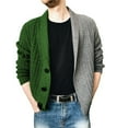 thumbnail image 1 of TIHLMK Sweaters for Men Men's Color Block Knitted Jacket Single Breasted Long Sleeve Sweater, 1 of 2