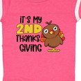 thumbnail image 4 of Inktastic It's My 2nd Thanksgiving Cute Turkey Boys or Girls Baby Bodysuit, 4 of 5