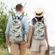 thumbnail image 4 of Balery green plaid Moose tree Mochila Clásica Impresa Básica para Viaje, Mochila Escolar Resistente al Agua, Mochila de Lona con Correas Ajustables-Small, 4 of 5