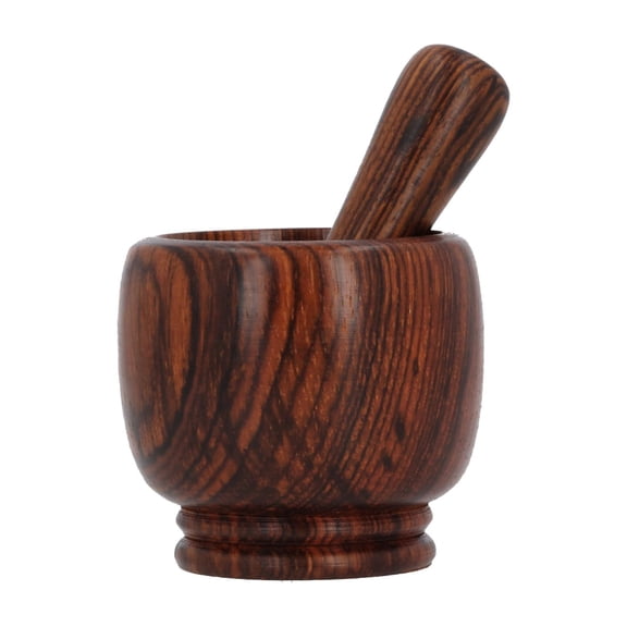 Handmade Mortar and Pestle Set Small - 2.75 Inch Granadillo Wood Pilon, Grinding Bowl -