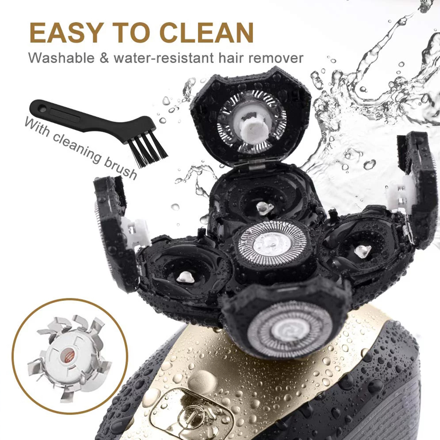 DEISNGB 5-Head Waterproof Electric Razor Grooming Kit photo 2