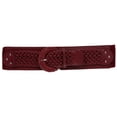 thumbnail image 1 of Women's 3" Wide High Waist Braided Fashion Stretch Belt, 1 of 3