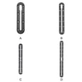 thumbnail image 3 of pitrice Fishing Rod Expansion For Improved Kayak Fishing Experience Universal Bracket Wheel Turret Track 268mm, 3 of 3