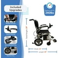thumbnail image 2 of Journey Air Lightweight Folding Power Chair, Portable Personal Battery Powered Electric Vehicle, 2 of 6