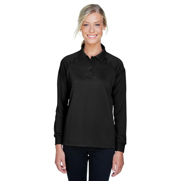 Harriton Ladies' Tactical Long-Sleeve Performance Polo