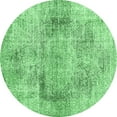 thumbnail image 1 of Ahgly Company Indoor Round Persian Emerald Green Traditional Area Rugs, 7' Round, 1 of 4