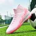 thumbnail image 2 of Yiomxhi Soccer Cleats for Men Younth Adult Lightweight Football Shoes with Ankle Support, Breathable Outdoor Turf Cleats for Training and Matches, Long Studs and Short Studs, 2 of 7