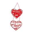 thumbnail image 2 of Letrero colgante de feliz día de San Valentín con forma de corazón para aniversario, decoraciones para el día de San Valentín. Estilo C, 2 of 9