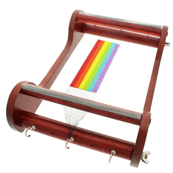 The Beadsmith Wooden Bead Loom, 11” x 7” x 3”, Includes Assembly Instructions, Use to Create Bracelets, Necklaces, Belts, and More