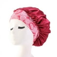 thumbnail image 3 of Hamky Baseball Cap,Wide Brim Hats,New Elastic Headband Satin Bonnet Hat Sleep Cap Women Beauty Salon,Sun Hats,Hats for Men Red, 3 of 3
