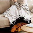 thumbnail image 3 of Yibo Watercolor Pumpkin Blanket Flannel Soft and Comfortable Anti-static Bed Sofa Blanket, 3 of 7