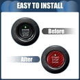 thumbnail image 4 of Cubierta de botón de inicio y parada del motor 1PC Unique Bargains, adhesivo para interruptor de encendido para Mazda 3 6 CX-5 CX-9 Rojo, 4 of 7